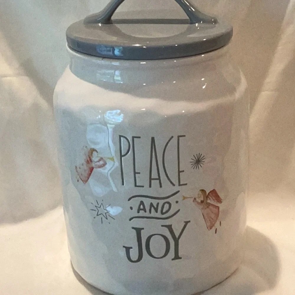 Peace and Joy Christmas Canister